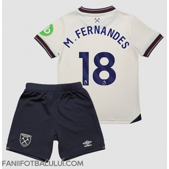 West Ham United Mateus Fernandes #18 Echipament de Fotbal Replică 2025-26 Copii Deplasare (+ Șorturi)